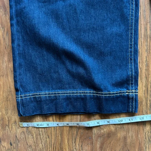 Wide Leg Jeans with Adjustable Tie Waist Loose Fitting  Flowy Comfy - Picture 8 of 12